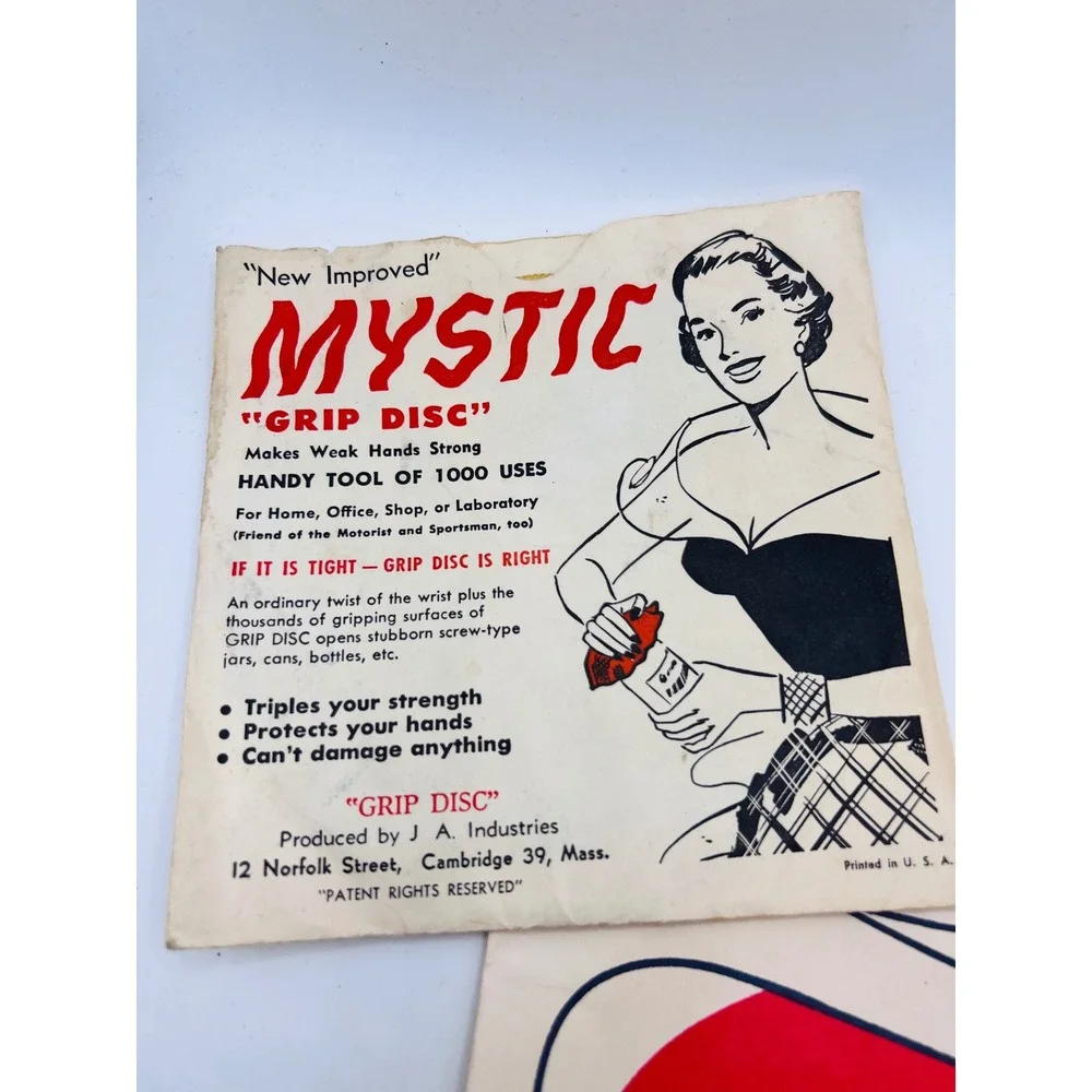 Vintage Mystic Grip Discs Advertising 1950s Northern Illinois‎ Gas Company Lot